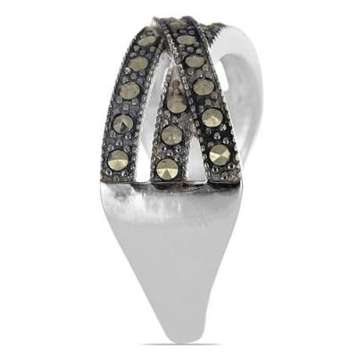 BUY REAL AUSTRIAN MARCASITE GEMSTONE RING IN 925 SILVER